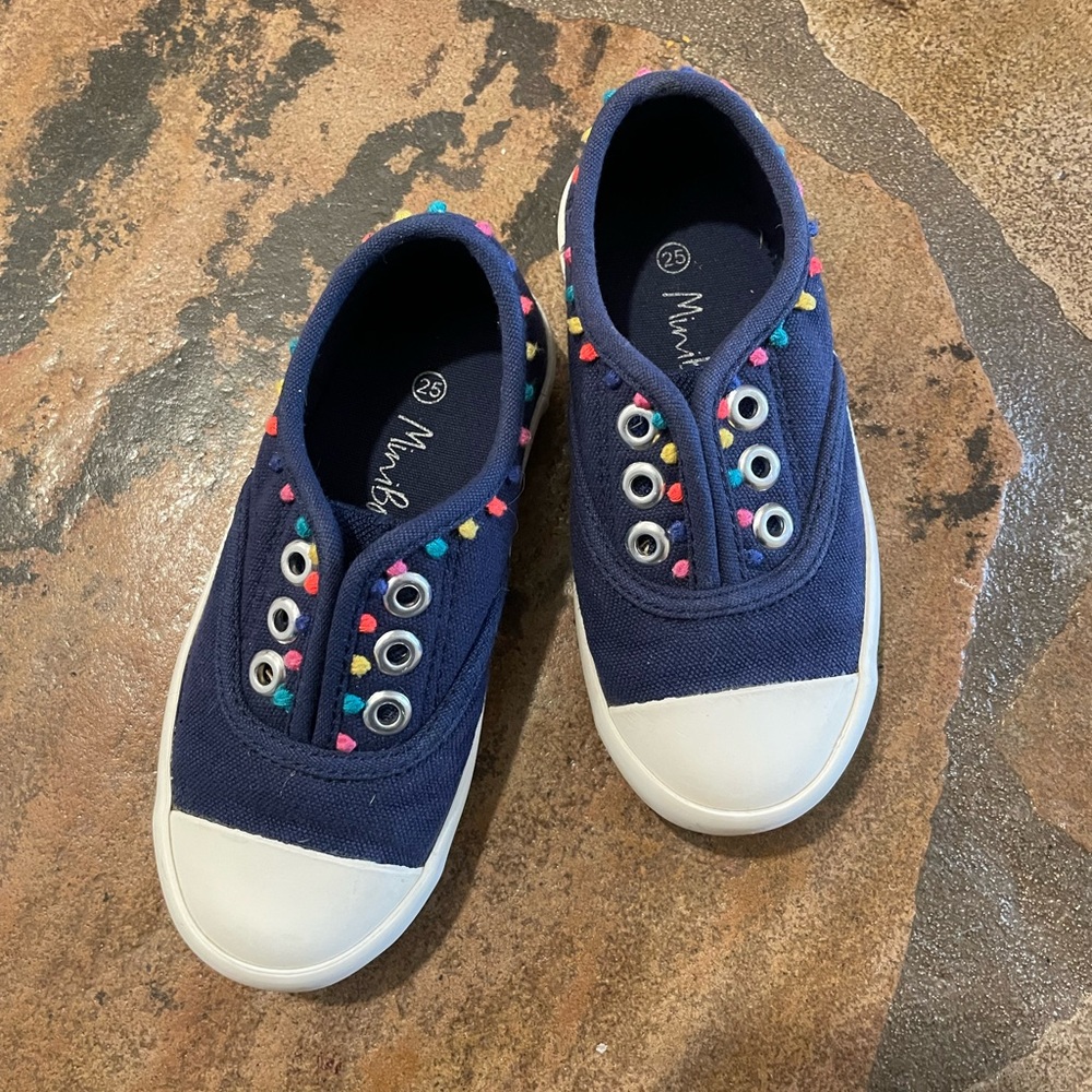 Mini Boden Toddler Pompom Slip On Sneakers